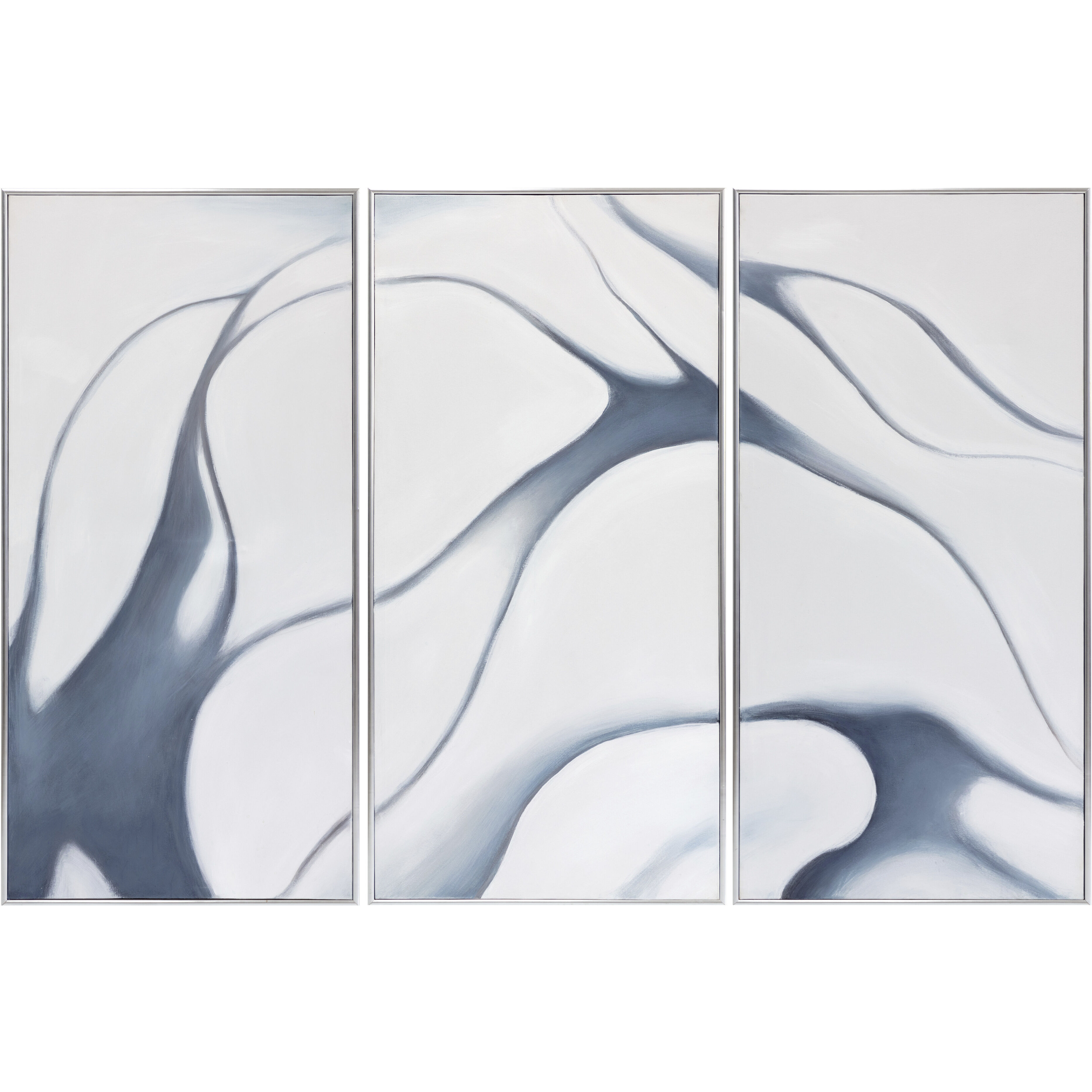 Meditation 60 X 30 inch Hand Painted Art, Set Of 3